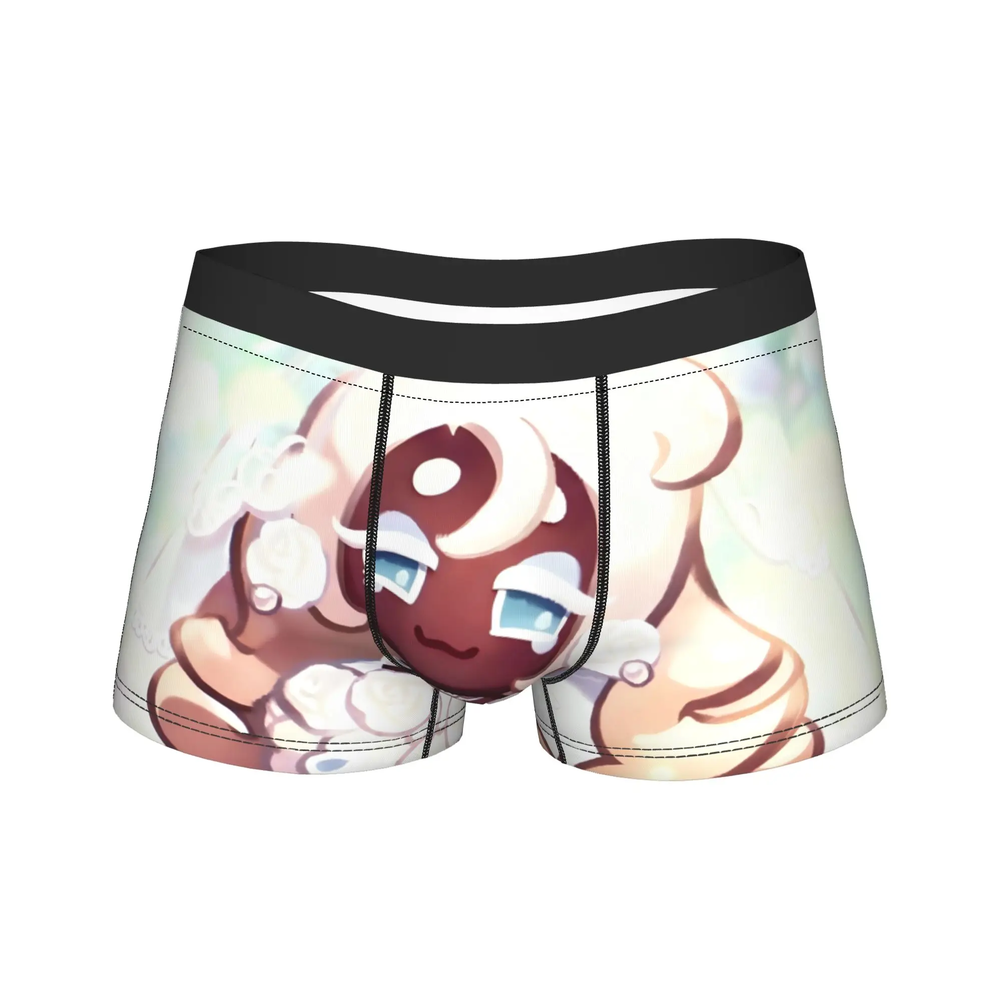 

Боксерские шорты Cookie Run Kingdom Game, нижнее белье с узором, высококачественные шорты с рисунком, дышащие мужские трусы, большие размеры 2XL