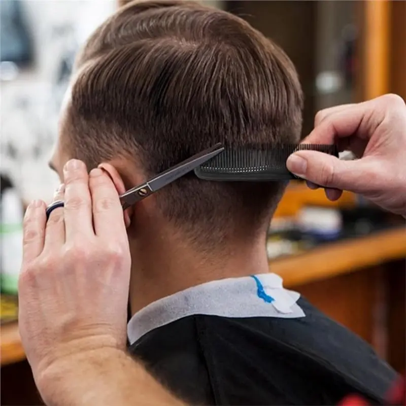 IALJ-Bulk 100 pezzi pettini per capelli 5 pollici denti fini e larghi set di pettini tascabili in plastica nera per donne uomini, viaggi in hotel