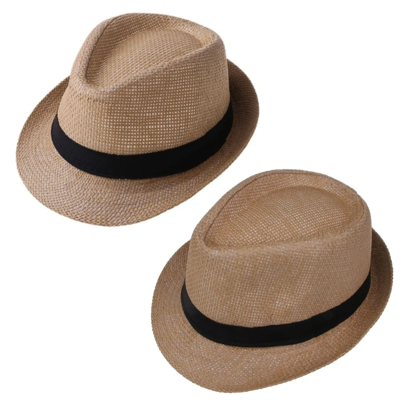 Baby Straw Hat Spring Summer Elegant Sunvisor Beach Hats Kids Outdoor Caps for Boys Girls Beach Photography