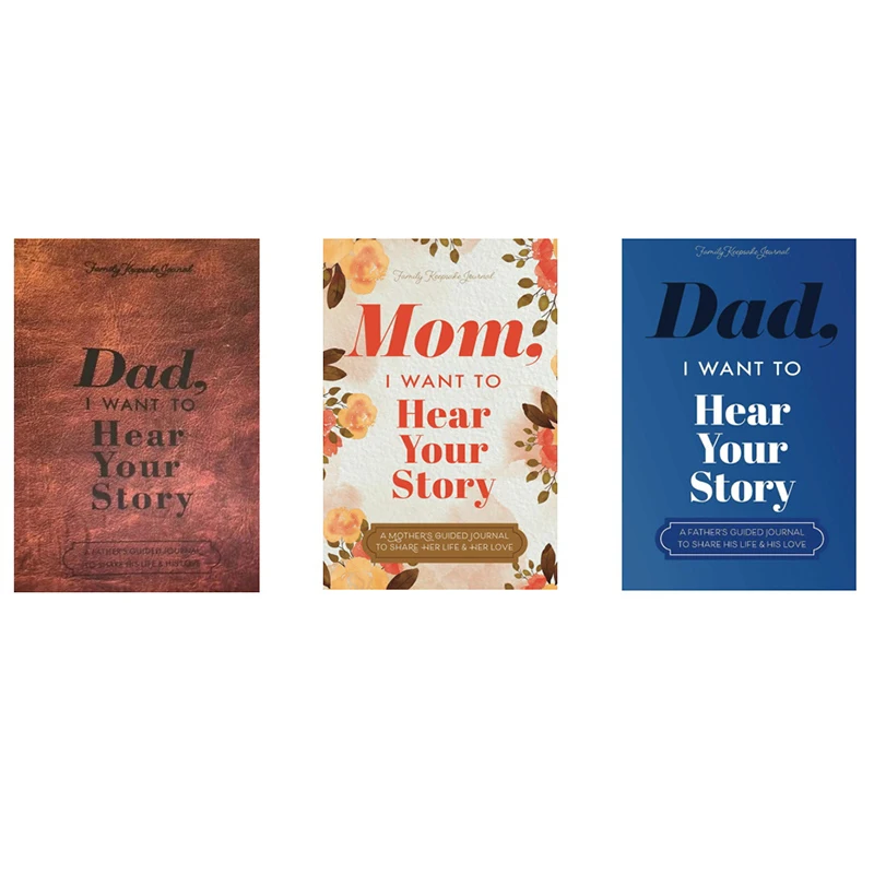 Dad/Mom I Want To Hear Your Story Journal A Father's Guided Journal Multipurpose Journal Book Portable Notebook School Parents