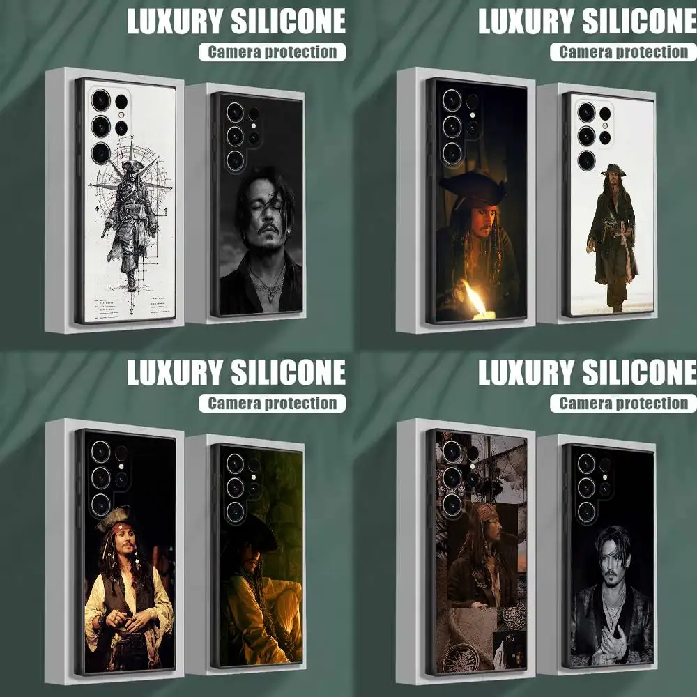 

J-Johnny Depp Phone Case For Samsung S25,S24,S23,S22,S21,S20,S10,Ultra,Plus,Lite,FE,Soft Silicone Black Cover