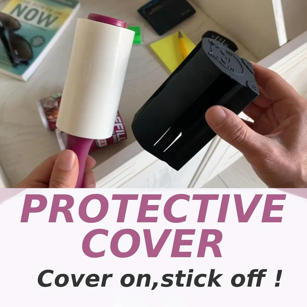 400 Sheets Extra Sticky Lint Rollers for Pet Hair, Ergonomic Handle & Protective Cover
