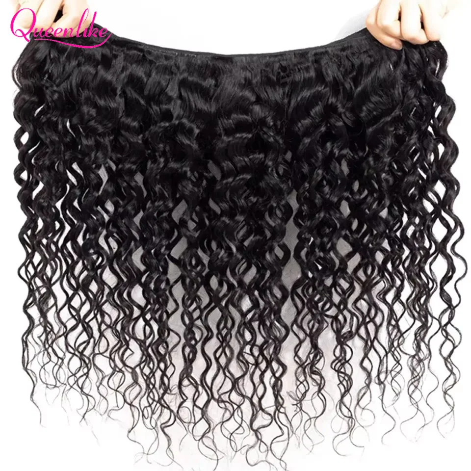 حزم موجة المياه الشعر البشري 12A البرازيلي ريمي 100% حزم الشعر البشري الحقيقي 1/3/4 قطعة شعر مموج عميق مجعد 12-32 بوصة #3