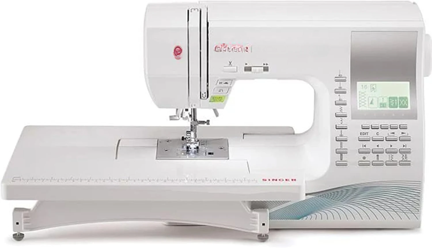 Computerized Sewing & Quilting Machine with Extension Table & Accessory Kit | 600 built-in stitches，  High-End Touch buttons