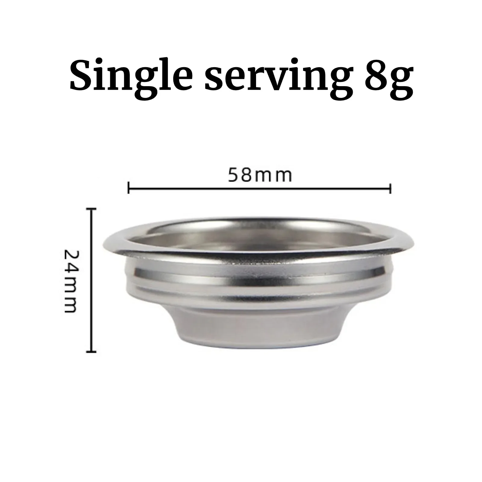 58 มม.ตะกร้ากรองกาแฟสแตนเลสสําหรับเครื่องชงกาแฟกรองตํารวจกาแฟ