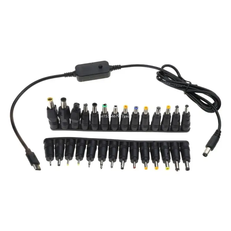 UsbC TypeC PDto DC5521 Adapter Cable 5V9V12V15V20V Adjustable Reliable PD Trigger Power Adapter Cable Dropship