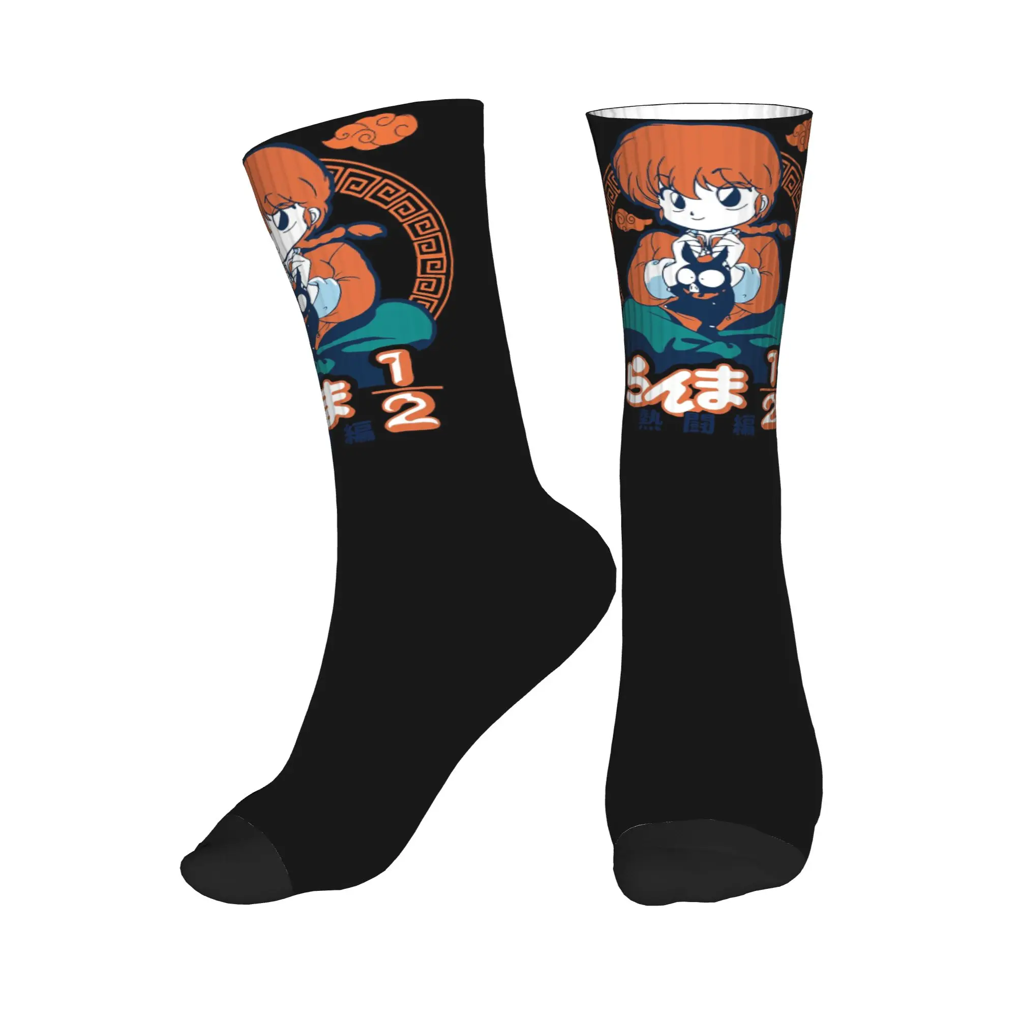 

Носки All Seasons Ranma ½ Sport Middle Tube Socks, супермягкие носки в стиле хип-хоп для мужчин и женщин