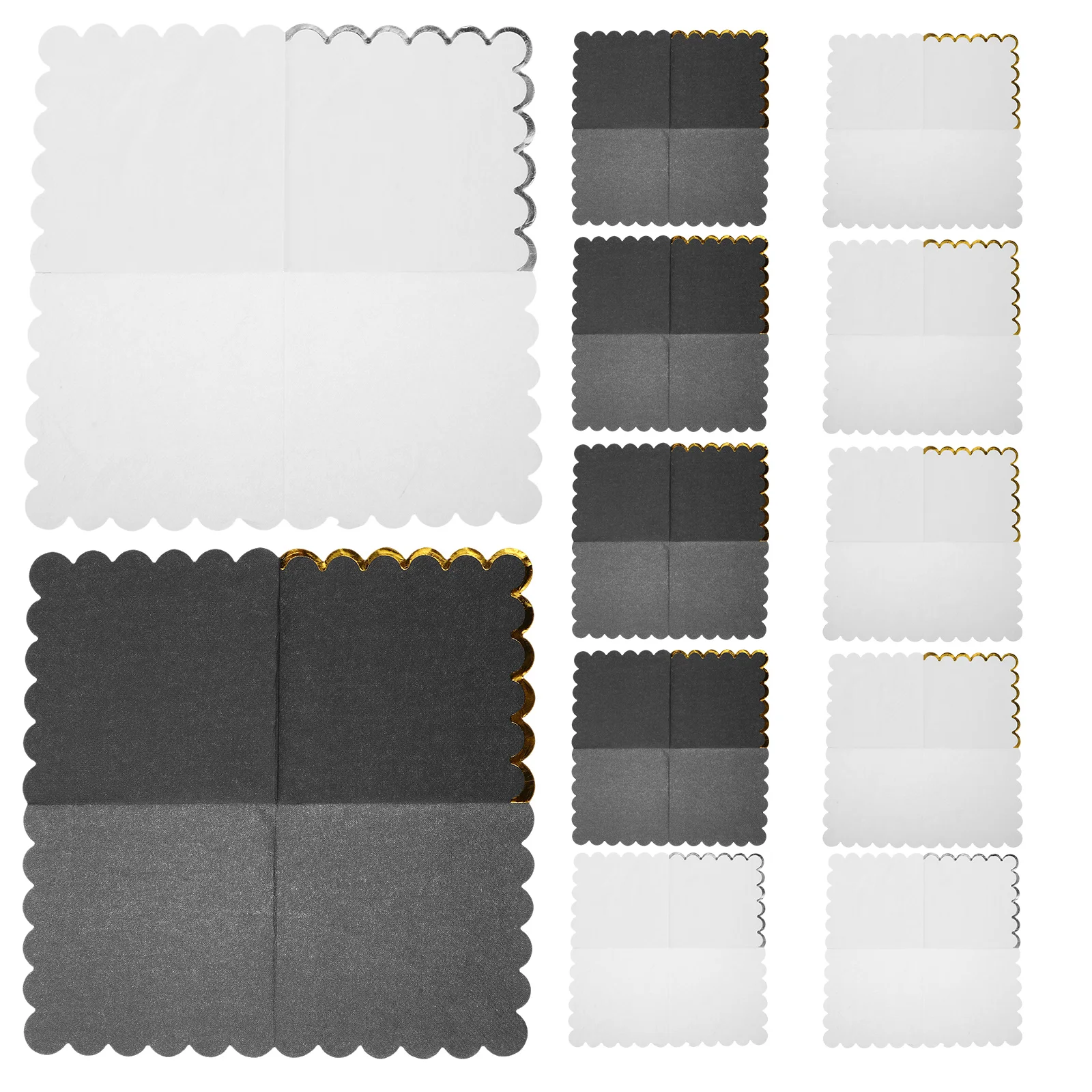 

60pcs Party Paper Napkins 25X25Cm Elegant Disposable Birthday Serviettes For Wedding Anniversary Festival Black Napkin