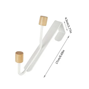 1pc Multi-Eisen-Gonanho-hintere hintere Haken-Haken-freie Bohrhalter für Mantel und Huthaken 8 Hauptverkaufstraßenhalter - №3