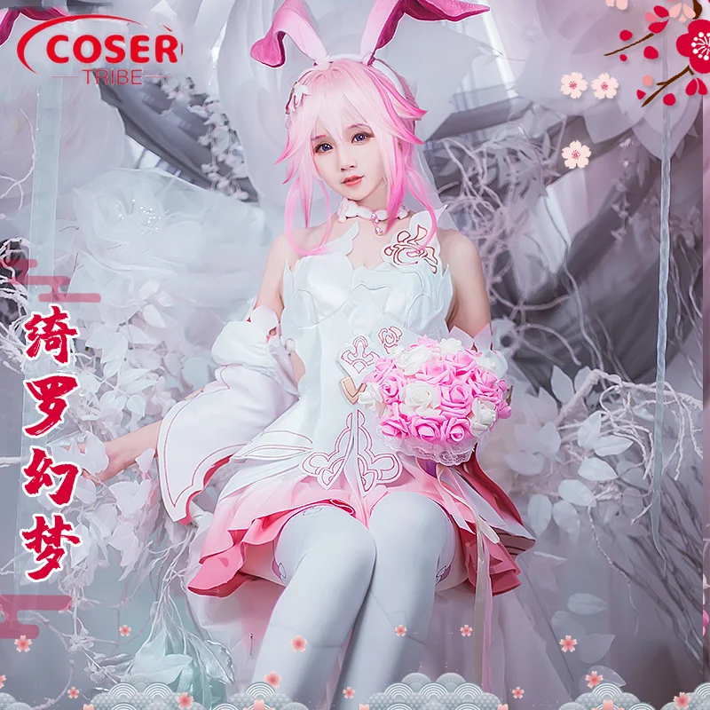 COSER TRIBEAnime juego Honkai Impact 3 Senorita vestido nupcial, disfraz de CosPlay de rol de Carnaval de Halloween, conjunto completo