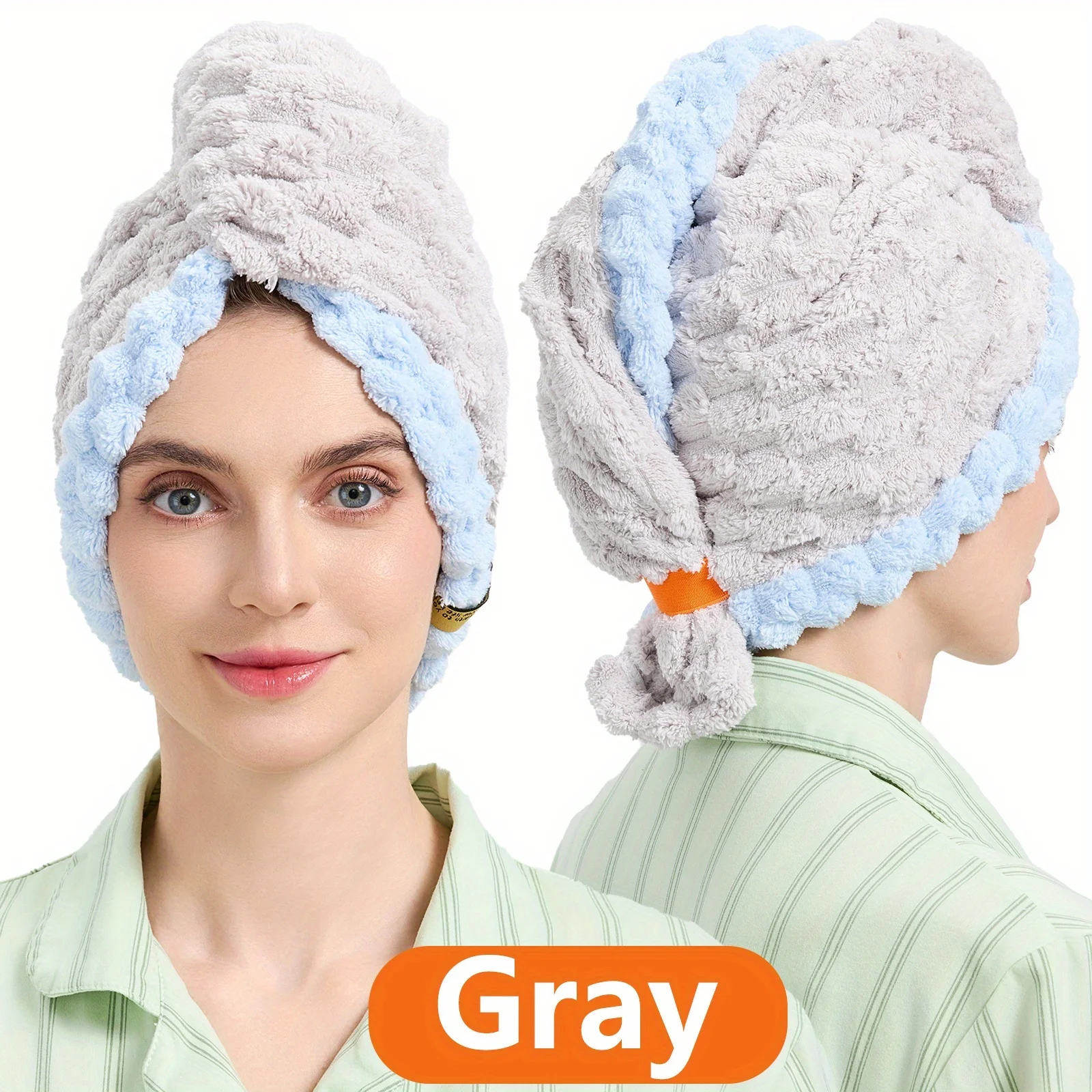 1pc Dames Plus Grote sneldrogende absorberende handdoek - Superabsorberend, dik en zacht, geschikt voor thuis en op reis - afbeelding 1