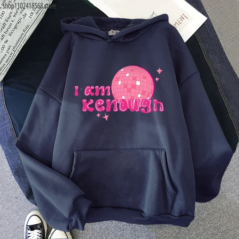 Ik Ben Kenough Hoodie Barbenheimer Hot Pink Barbiee Sweatshirt Grappige Film Kleding Mannen/Vrouwen Kpop Streetwear Lange Mouw Top mannelijke