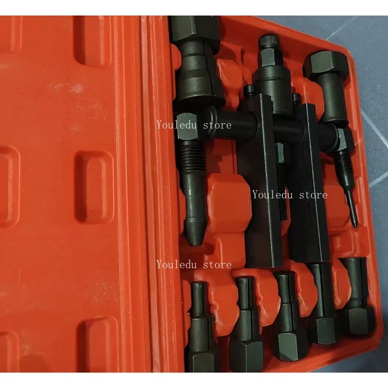 10pcs Motorcycle Bearing Puller Kit Two-Jaw Bearing Removal Tool Puller Extractor Bearings with Box