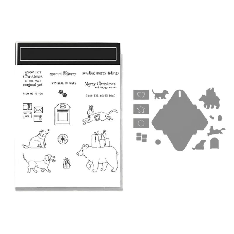 家族楽しい DIY ツール炭素鋼切削ダイスホリデースタンプクラフト装飾プロジェクト 15UB