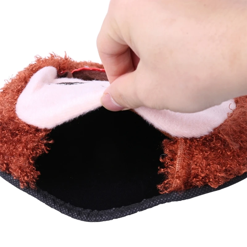 لطيف الكرتون الحيوانات الفانيلا ساخنة ماوس الوسادة جهاز تدفئة محمول USB ساخنة ماوس مع المعصم قابل للغسل لوحة الماوس التدفئة