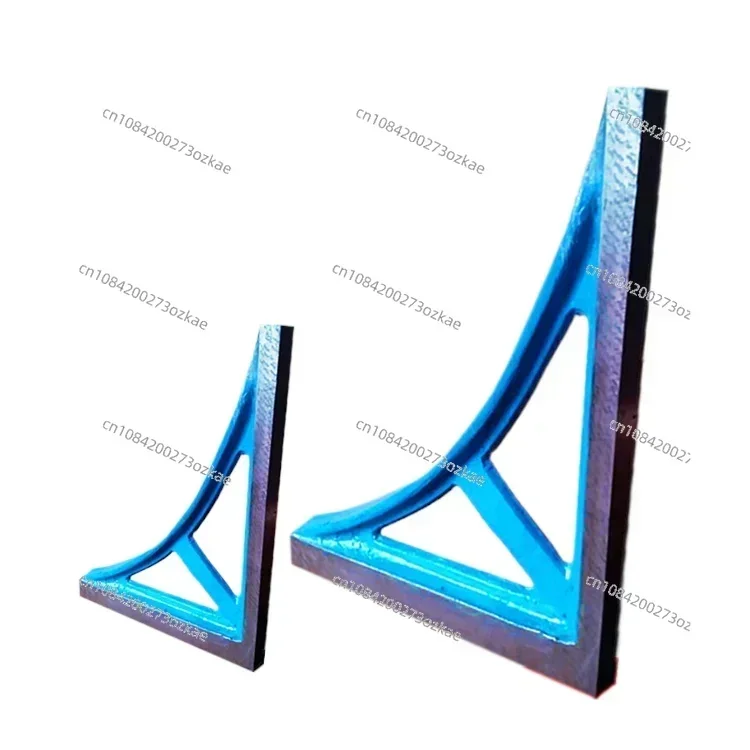 Grade 1 Cast Iron Square Ruler Scraping 90 Degrees Vertical Inspection Square Ruler Scribing High Precision Inspection Fitter