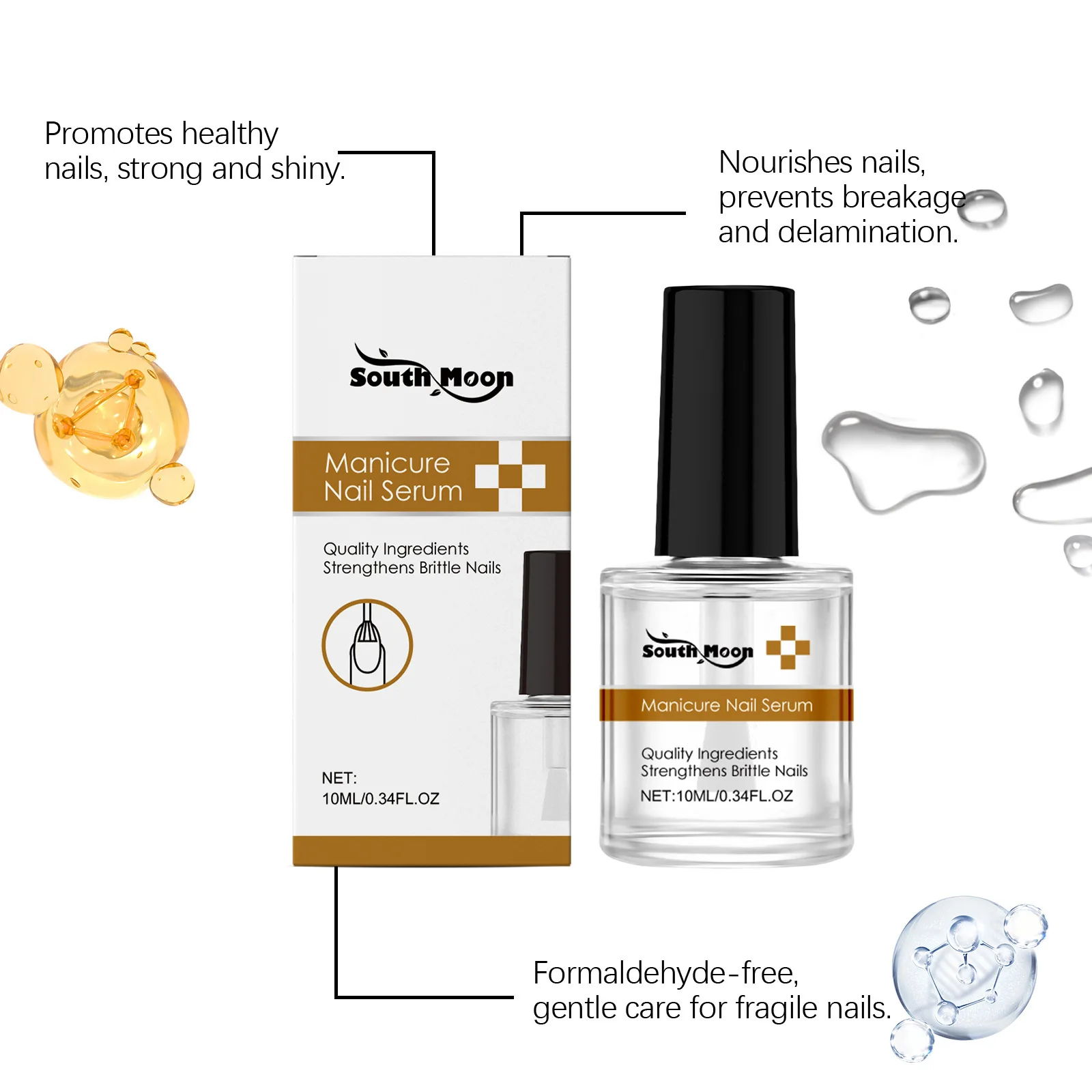 South Moon Olive Oil Nail Nutrients Deeply Nourishing Repairing Damaged Prevented Agnail Reduce Cuticle Portable Nail Care Oils