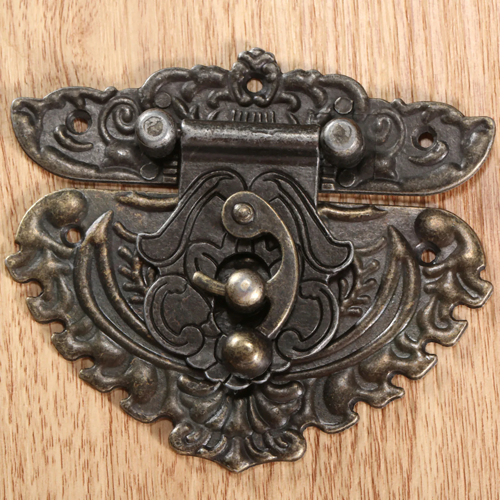 1pc  Vintage Decor Latches Suitcase Buckle Hasp Antique Jewelry Box Gift Box Wooden Wine Cases Hasps Latch