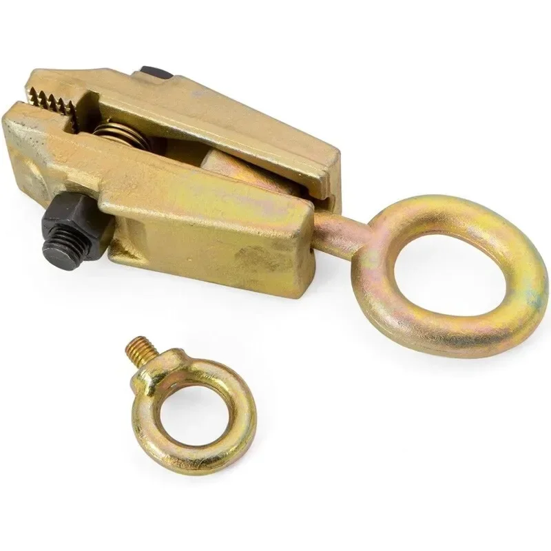 Universal Durable 5 Ton 2 Way Steel Auto Body Repair Tool Pull Clamp Frame Dent Puller Self-Tightening Gold RT-0013