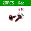 20pcs Red Size 10