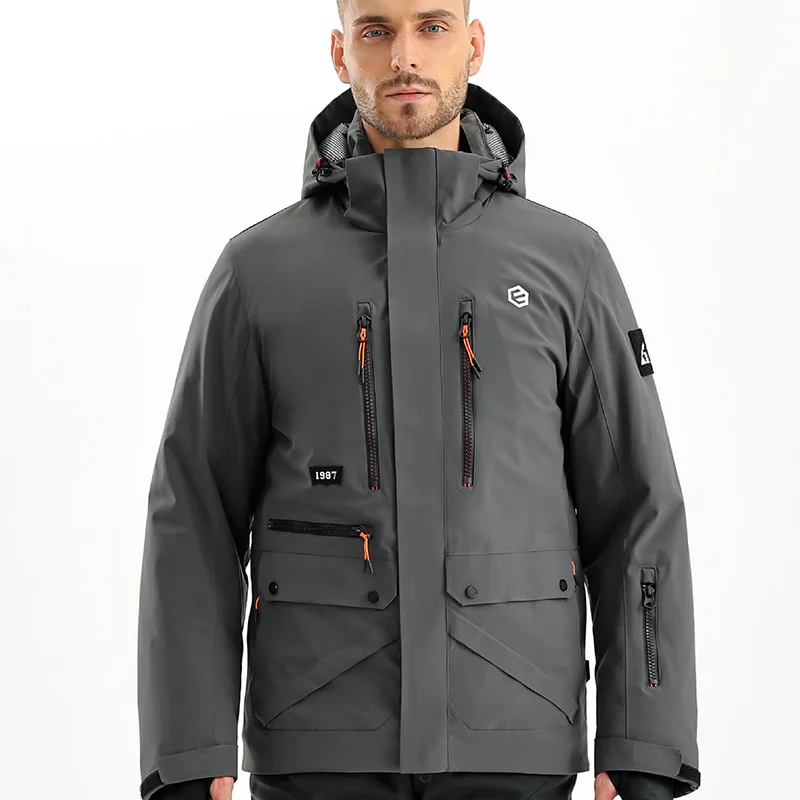 New Men Windbreaker Hooded Jacket Men Waterproof And Insulated Outdoor Sports Jacket Men Mountaineering And Skiing Jacket