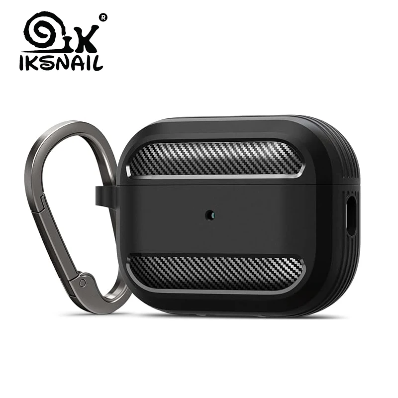 

Carbon Fibre Case For Airpods Pro 2024 For AirPods Pro 2 2nd Headphone Cover For Apple Airpods 3 2 1 Pro2 Boxes Case With Hook