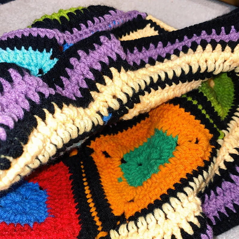 2024 flor crochê balde chapéu feminino verão artesanal malha gorros ins y2k moda coreana panamá boné