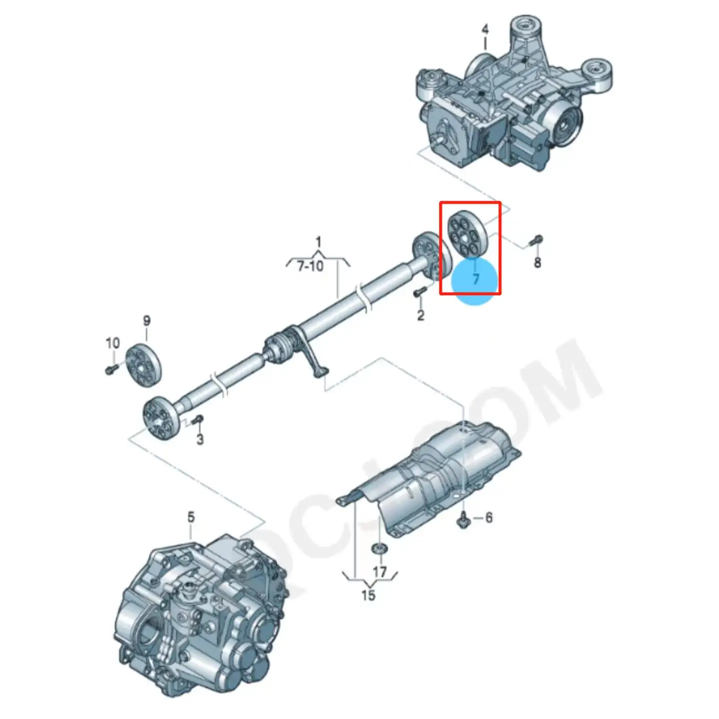 SENP Car Parts Drive Shaft Flex Joint 1ED407271 Front Driveshaft Propeller Shaft Left  For VW ID4.X ID4 ID6 ID6.X