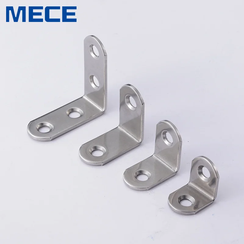 MECE Mingxuan 304 stainless steel corner code mini small fixed piece 90 degree right angle connector L-type thickened 633