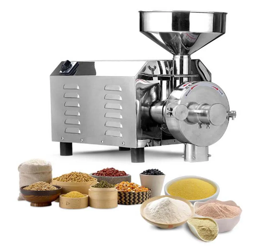 Chili Pepper Powder Grinder Grains Flour Mill Cocoa Soybean Flour Milling Machine