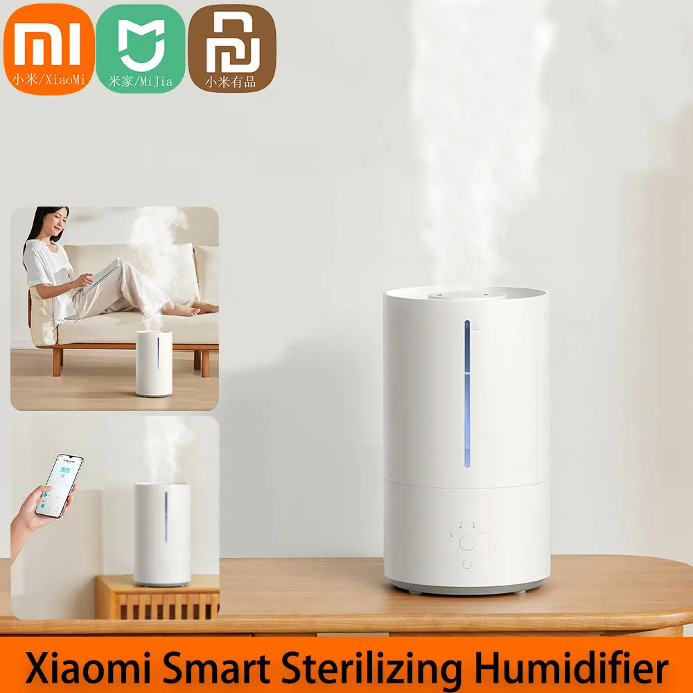 Умный антибактериальный увлажнитель Xiaomi Mijia 2 для дома, 4,5 л, UVC, 99,9% стерилизация, увлажнитель воздуха, ароматический диффузор эфирных масел