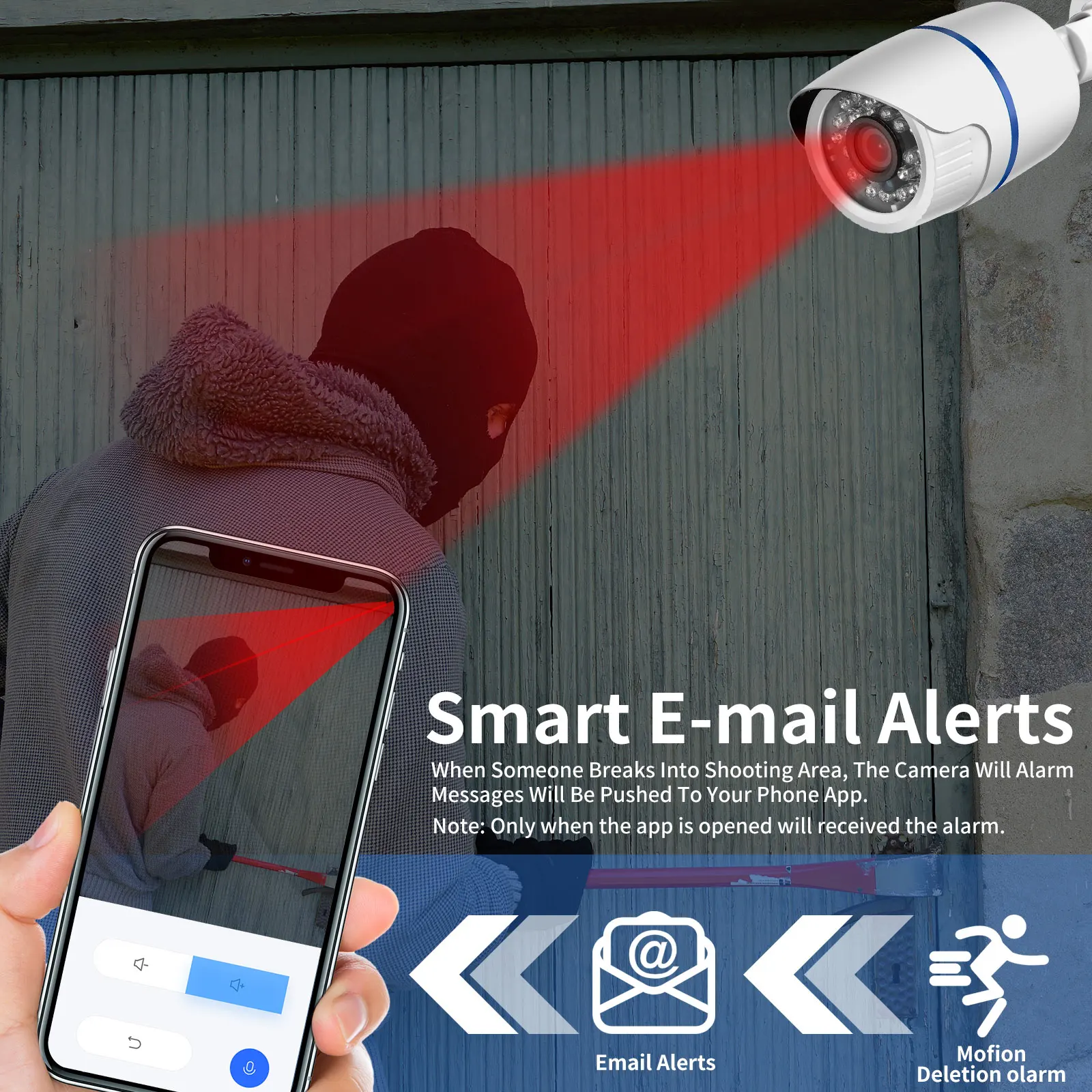 AZISHN 8MP 4K 5MP IP Security Surveillance Camera POE Bullet Shape Waterproof Surveillance Security Camera