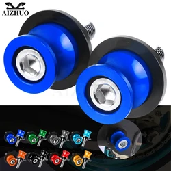 Tornillo de soporte de aluminio CNC para motocicleta, carretes basculantes deslizantes con logotipo, 6MM, para YAMAHA MT15, MT-15, MSLAZZ150, 2005-2019