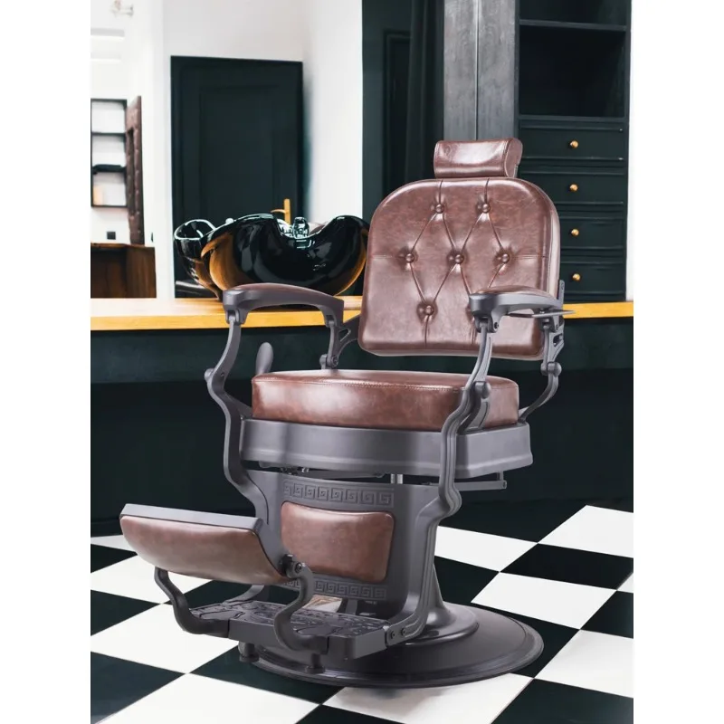 High-end haircutting shop barber chair Shaving and face-dressing chair Available in a variety of colors