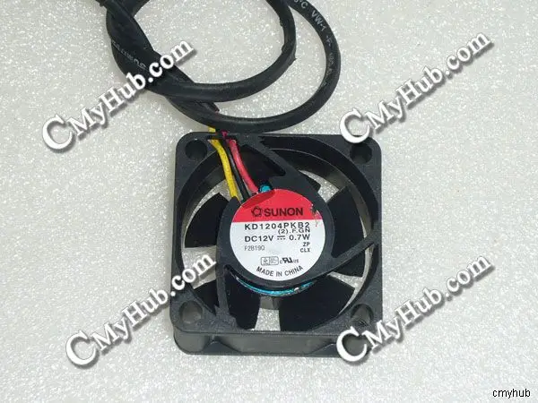 For SUNON KD1204PKB2 (2).F.GN DC12V 0.7W 4020 4CM 40MM 40X40X20MM 3pin Cooling Fan KD1204PKB2