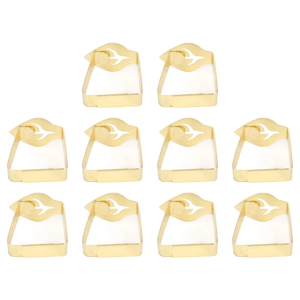 10Pcs Gold /Silver Tablecloth Clips Leaf Shape Multi Function Table Cloth Clips Anti Slip Stainless Steel Tablecloth Clamps