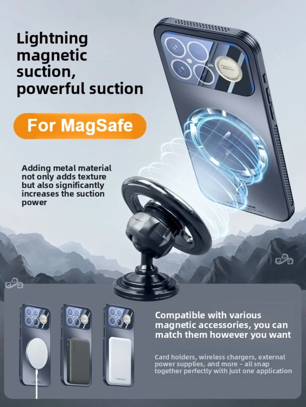 Luxuriöse Matte MagSafe-Kühlhülle für POCO F9 F8 Ultra Redmi K100 K90 Pro Max Kratzfester Kameraschutz Stoßfeste Abdeckung – Detail 19