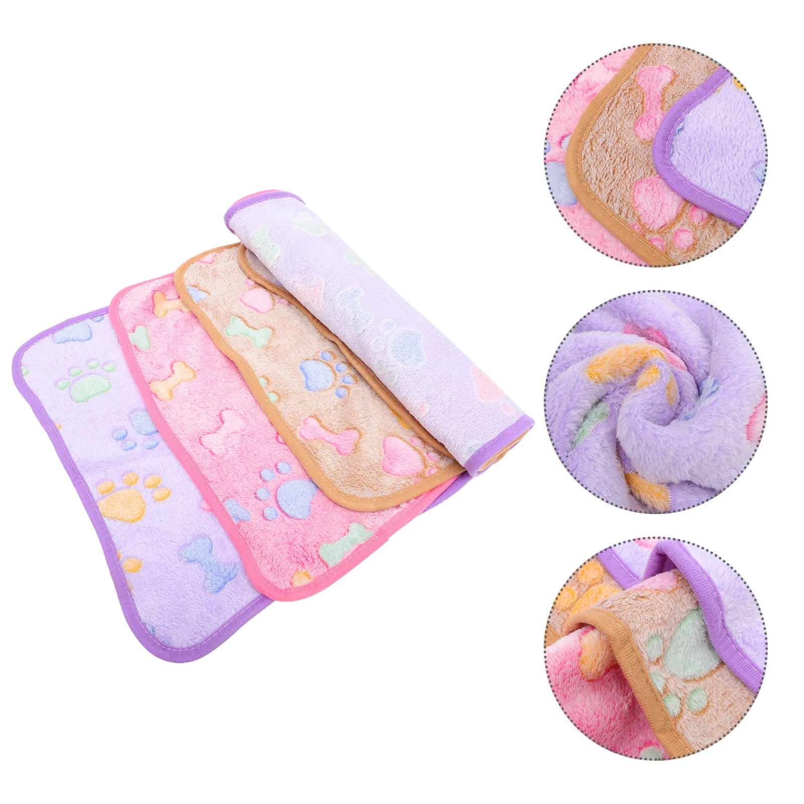 

3pcs Guinea Pig Blanket Soft Warm Washable Small Animal Cage Liners Sleep Mat For Hamster Reusable Pet Sleeping Pad Small Pet