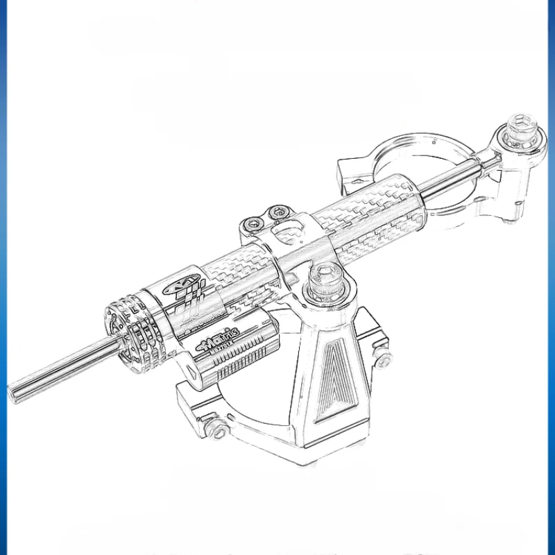 CNC alumínio liga ajustável direção Damper, montagem do estabilizador, ZX-4R ZX4R ZX25R motocicleta acessórios