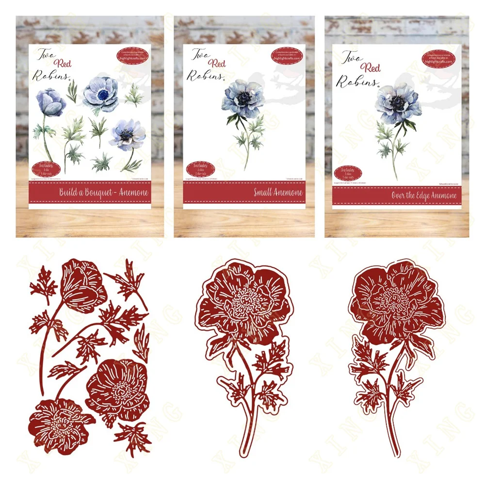 

Over the Edge Anemone Die Set Metal Craft Cutting Dies DIY Scrapbook Paper Diary Decoration Card Handmade Embossing New 2023