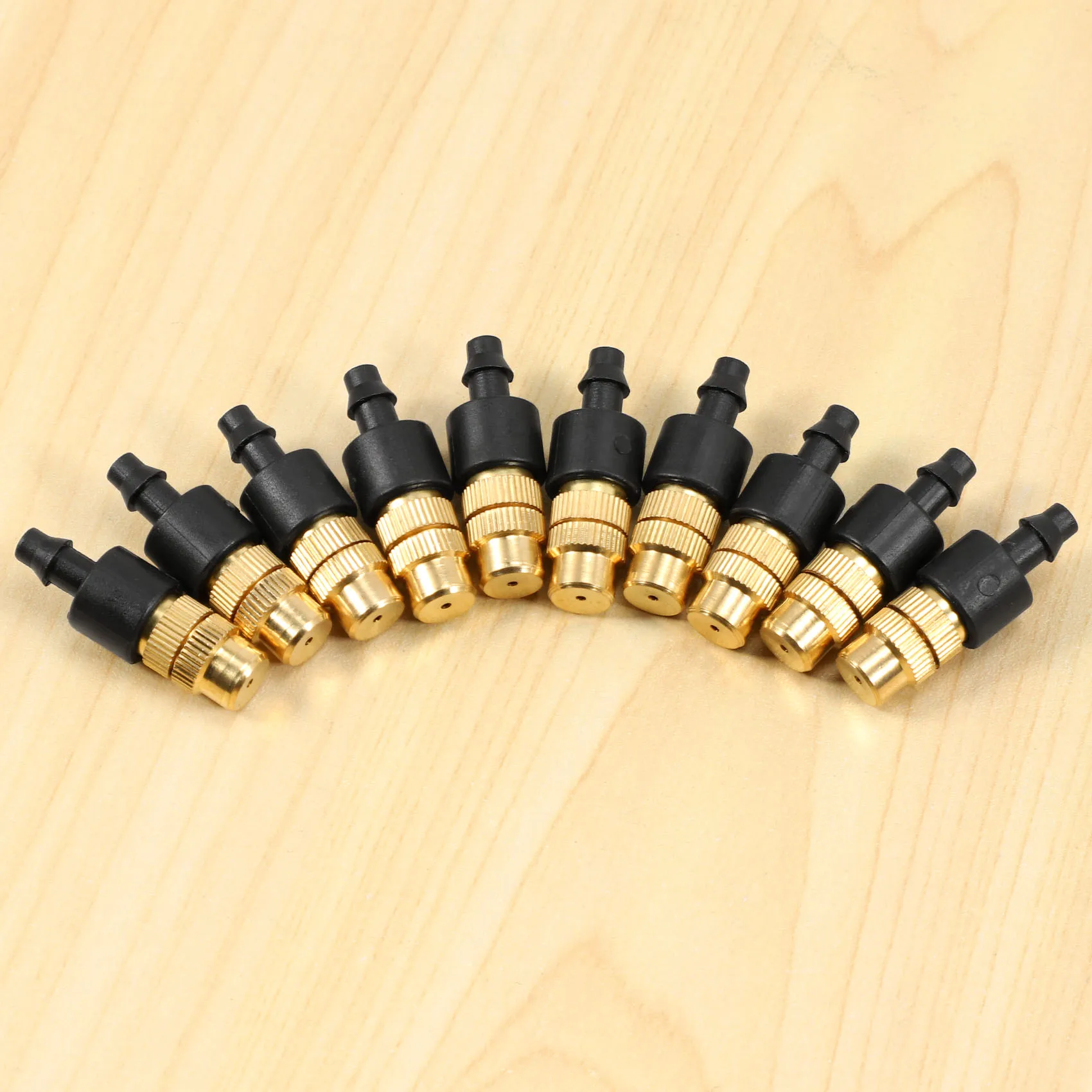 AB11-10 Pcs Adjustable Misting Nozzle For Gardening Sprinkle Brass Watering Sprinkler Sprayer For Irrigation System