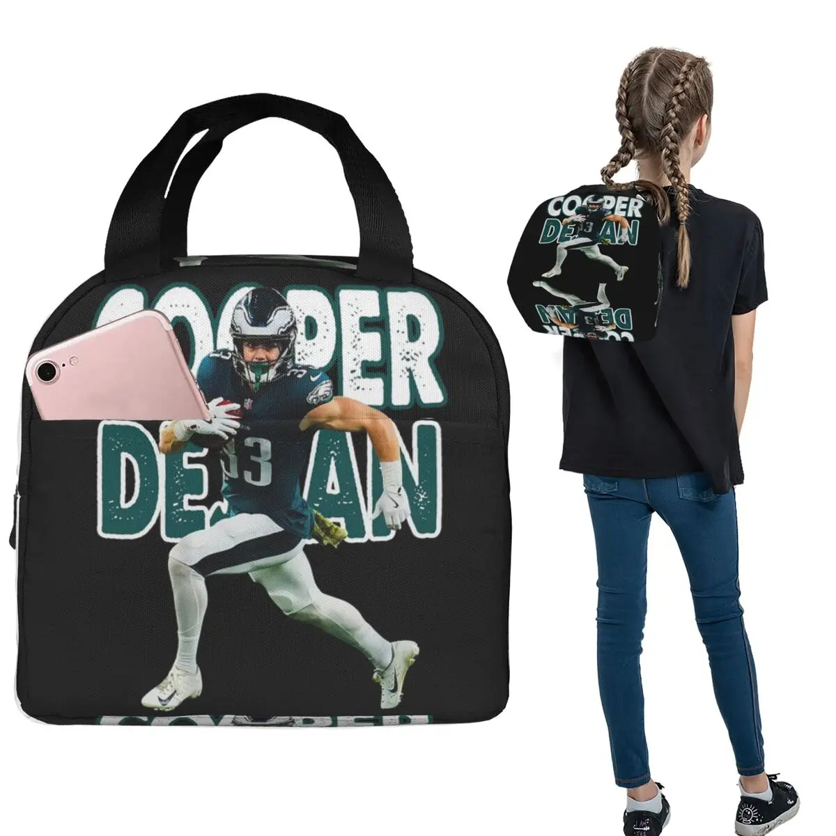 

Cooper Dejean Solo Leveling Insulated Lunch Bag for Women Children Leakproof Food Boxes Thermal Lunch Box Tote