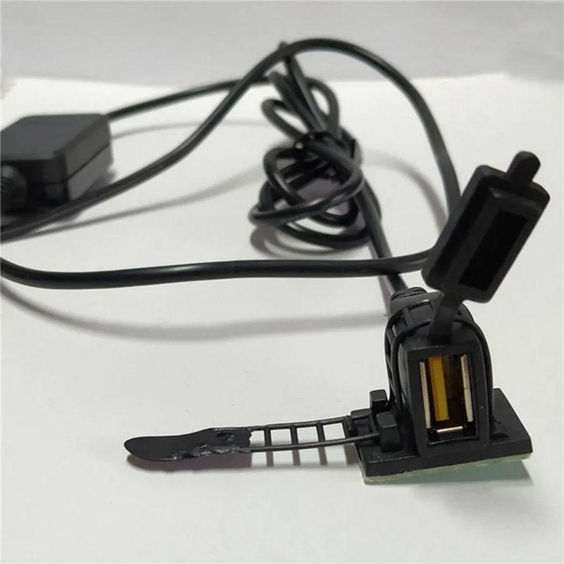 【تصميم أنيق】2X منفذ USB مقاوم للماء جهاز تسجيل فيديو رقمي للسيارات صندوق طاقة حصري للدراجات النارية هاتف ذكي كابل GPS طقم السيارة 12 فولت -24 فولت T