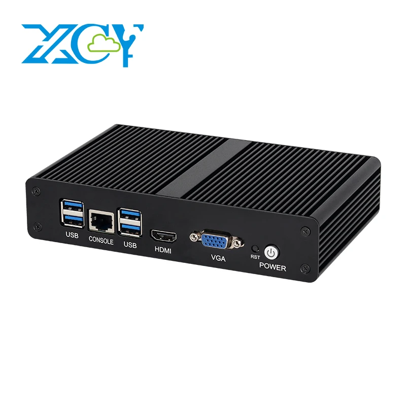 

XCY Industrial Mini PC Intel Pentium 4405U CPU 6x 2.5G Ethernet mPCIe WiFi 4G SIM Slot Pfsense OpenWrt Firewall Windows Linux
