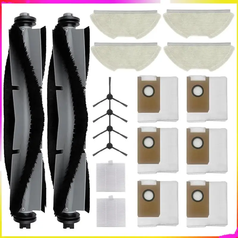 M04K For Airrobo T20 Robot Vacuum Cleaner Main Side Brush Hepa Filter Mop Cloth Dust Bags Accessories
