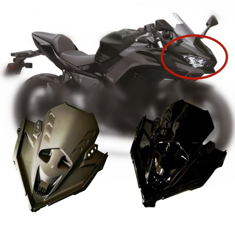 Fit for Kawasaki Ninja 650 Ninja650 2021 2022 2023-2026 Front Upper Fairing Headlight Cowl Nose Head Inner Cover