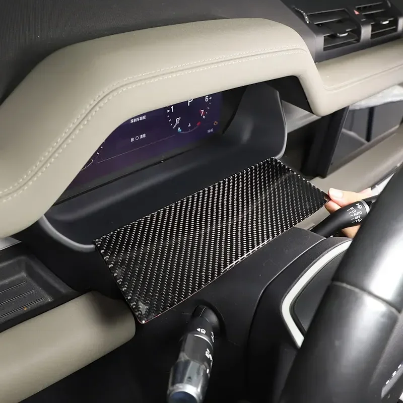 

For Land Rover Defender 90 110 130 2022-2024 Soft Carbon Fiber Car Dashboard Panel Cover Trim Sticker Interior Car Accessories
