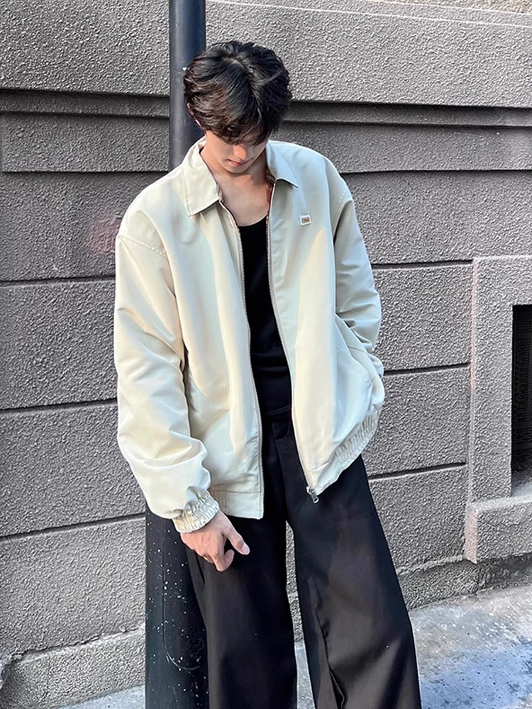 

Винтажная клетчатая куртка цвета хаки, весенне-осенняя американская рабочая одежда с воротником-стойкой, пальто-пилот, молодежное пальто из полиэфирного волокна