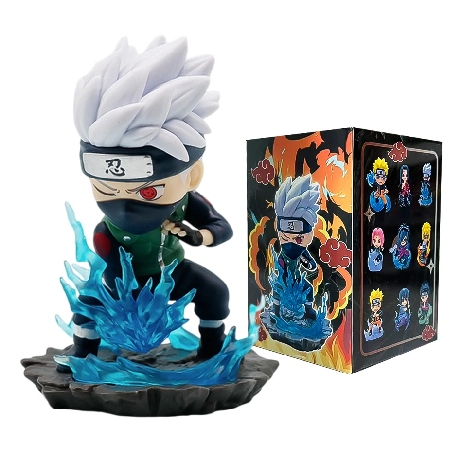 Naruto Blind Box Actionfiguren-Set Q-Version PVC Anime-Figuren Uzumaki Sasuke Itachi Kakashi Sammelmodelle Desktop-Geschenk – Detail 12