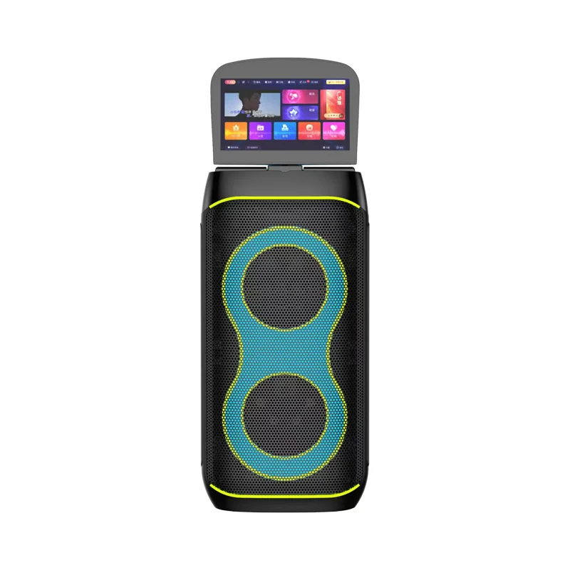 2026 For ALL-IN Karaoke Video Speaker RGB Dual 10'' Bass Woofer 100W Touch Screen For V5.0 Wireless Support For Computer